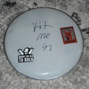 LOCAL H SCOTT LUCAS SIGNED DRUMHEAD