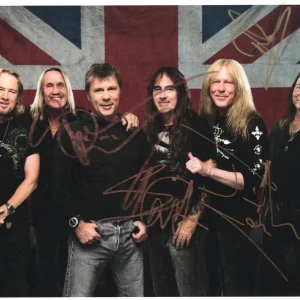 Bruce Dickinson Dave Murray +2 Signed Autograph 7x11 Photo Iron Maiden Beckett
