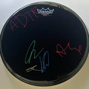 A DAY TO REMEMBER SIGNED AUTOGRAPH REMO DRUMHEAD JEREMY MCKINNON +3 wEXACT PROOF