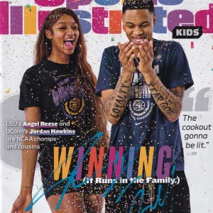 JORDAN HAWKINS signed (PELICANS) Sports Illustrated magazine BECKETT BM30963