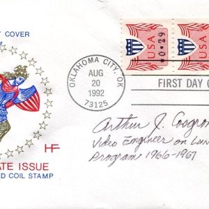 Arthur Cosgrove NASA Space Engineer Lunar Orbiters Camera Signed Autograph FDC