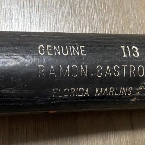 RAMON CASTRO FLORIDA MARLINS GAME USED CRACKED LV SLUGGER BAT RARE L@@K