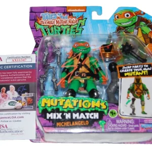 SHAMON BROWN signed TEENAGE MUTANT NINJA TURTLES Michelangelo figure JSAAX11347