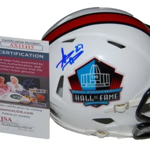STEVE ATWATER signed (HALL OF FAME) Broncos mini football helmet JSA AX11415