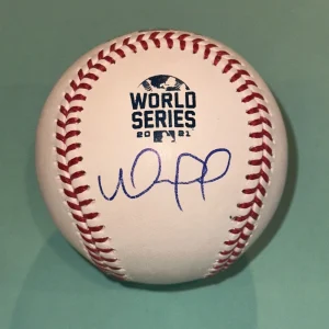 WILLIAM CONTRERAS (Braves) Signed Official 2021 WORLD SERIES Baseball Beckett