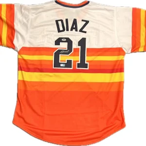 Yainer Diaz signed Jersey PSA/DNA Houston Astros Autographed