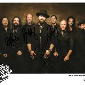 Zac Brown Band x4 Signed Autograph 8x10 Photo - Zac Clay John Jimmy w/ JSA COA