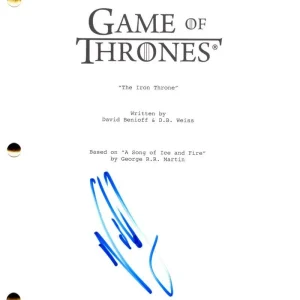 Nikolaj Coster-Waldau Signed Autograph Game of Thrones Finale Script Screenplay