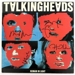 Talking Heads Band Complete Signed Autograph Album Vinyl Record David Byrne JSA