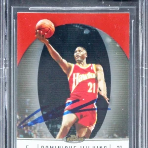 Hawks Dominique Wilkins Authentic Signed 2006 Finest #43 Card Auto 10! BAS Slab