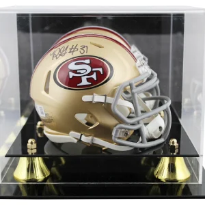 49ers Renardo Green Authentic Signed Speed Mini Helmet W/ Case BAS Witnessed