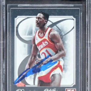 Hawks Dominique Wilkins Authentic Signed 2012 Elite #189 Card Auto 10! BAS Slab
