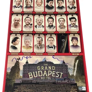 Wes Anderson Signed Autograph Grand Budapest Hotel 12x18 Photo Poster Beckett NY
