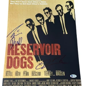Quentin Tarantino Tim Roth Signed Autograph 12x18 Poster Reservoir Dogs BAS NY A