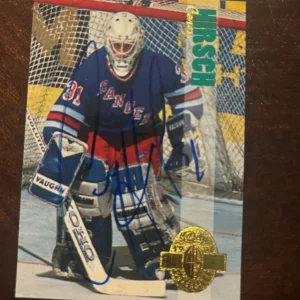 1993 Classic Four Sport #236 Corey Hirsch signed autographed card Rangers