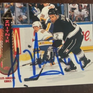 1994-95 Pinnacle Kings Hockey Card #87 Alexei Zhitnik signed autographed card