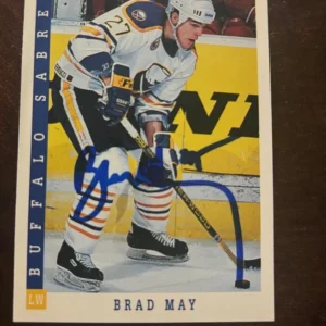 1993-94 Score Buffalo Sabres Hockey #269 Brad May signed autographed Card