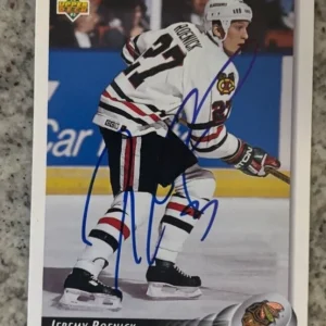 1992-93 Upper Deck - #274 Jeremy Roenick signed autographed card Blackhawks