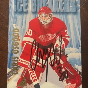 1994-95 Pinnacle Hockey Chris Osgood signed autographed card Ice Breakers #471
