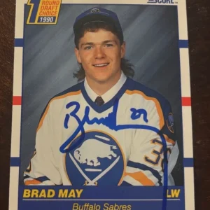 # 427 Brad May signed autographed Rookie Buffalo Sabres 1990-91 Score