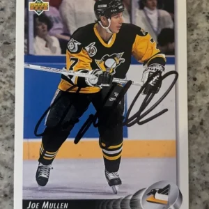 1992-93 Upper Deck Penguins Hockey #144 Joe Mullen signed autographed Card