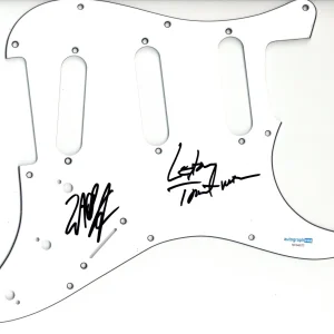 ZAPP SIGNED AUTOGRAPH STRAT GUITAR PICKGUARD ACOA LESTER & TERRY TROUTMAN BAND
