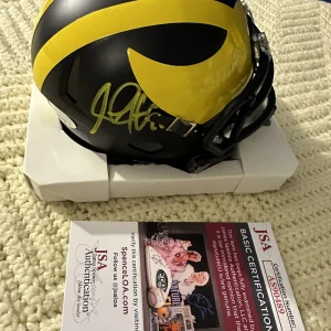 Steve Hutchinson Signed Mini Helmet Michigan Wolverines JSA Authentication COA