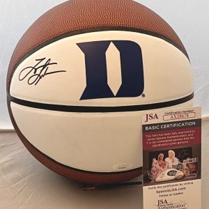 Trajan Langdon signed Full Size Duke Blue Devils Logo Basketball Ball JSA