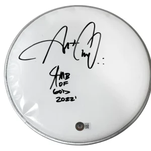 Art Cruz Signed LAMB OF GOD 10" Drumhead Band Drummer Autograph Beckett COA