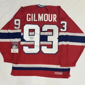 DOUG GILMOUR SIGNED VINTAGE CCM MONTREAL CANADIENS JERSEY LICENSED JSA COA