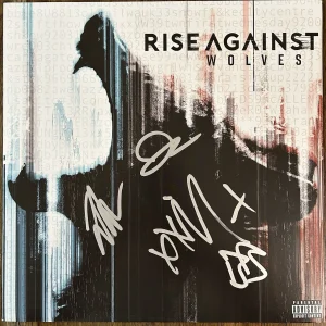 ‘Rise Against’ Band Signed ‘Wolves’ Vinyl Album ‘Tim Mcllrath’ PROOF