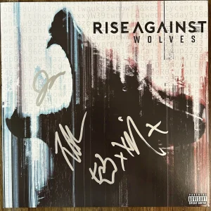 ‘Rise Against’ Band Signed ‘Wolves’ Vinyl Album ‘Tim Mcllrath’ PROOF