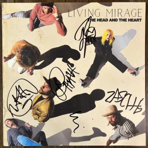 ‘The Head And The Heart’ Band Signed Vinyl Album ‘Living Mirage’