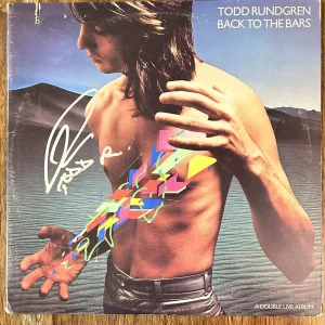 ‘Todd Rundgren’ Signed Vinyl Album ‘Back To The Bars’ Autograph