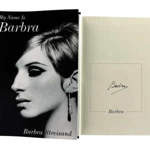 Barbra Streisand Signed Autograph My Name is Barbra Book - Yentl w/ Beckett COA