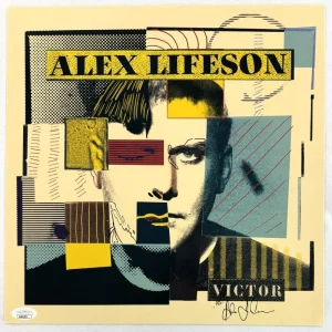 Alex Lifeson of Rush Signed Autograph 12x12 Album Photo Insert Victor w/ JSA COA