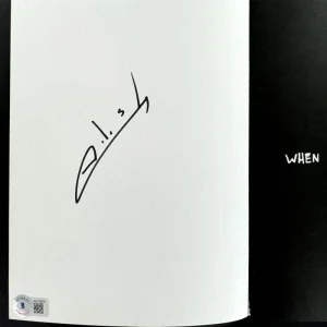 Billie Eilish Signed Autograph Book - When We Fall Asleep Book Notebook Beckett