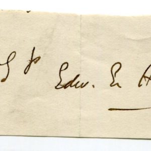 Edward Everett Hale Author The Man Without a Country Clergy Signed Autograph