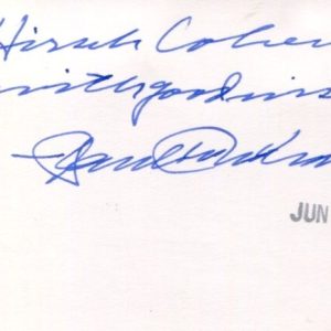Paul McCracken Council of Economic Advisers Economist Nixon Signed Autograph