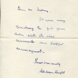 Arthur Dickson Wright Famous British Surgeon St. Mary's London Signed Autograph