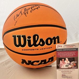 Cherokee Parks Duke Blue Devils signed Full Size NCAA Basketball Ball JSA