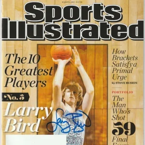 LARRY BIRD Signed 3/6/13 SPORTS ILLUSTRATED Schwartz COA & Bird Holo (NO Label)