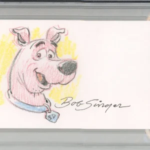 Scooby Doo Original Pencil Drawing Sketch Signed Drawn By Bob Singer PSA DNA COA