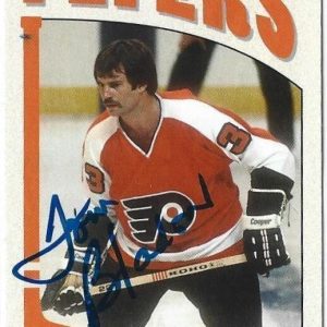 Tom Bladon Signed 2004-05 ITG Franchises Hockey Card #425 Philadelphia Flyers