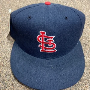 VINTAGE MLB ST. LOUIS CARDINALS TEAM LOGO COLLECTIBLE NEW ERA HAT RARE SZ 7 1/4