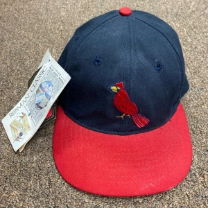 VINTAGE MLB ST. LOUIS CARDINALS TEAM LOGO COLLECTIBLE NEW ERA HAT RARE SZ 6 3/4