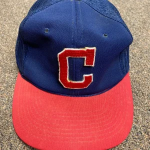 VINTAGE MLB CLEVELAND INDIANS TEAM LOGO COLLECTIBLE NEW ERA HAT SIZE LARGE RARE