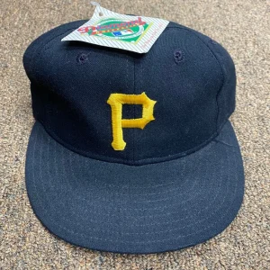 VINTAGE MLB PITTSBURGH PIRATES TEAM LOGO COLLECTIBLE NEW ERA HAT SZ 6 5/8 L@@K