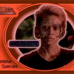 1999 Star Trek Voyager Interstallar Mimetic Lifeforms Orange Card IS5 Orange