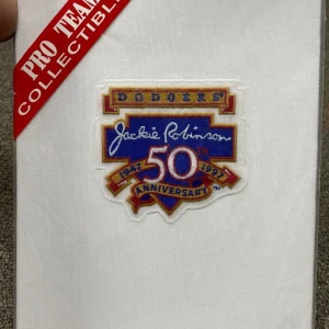 PRO TEAM COLLECTIBLES JACKIE ROBINSON DODGERS 50TH ANNIVERSARY EMBLEM PATCH RARE